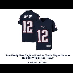 Tom Brady youth jersey